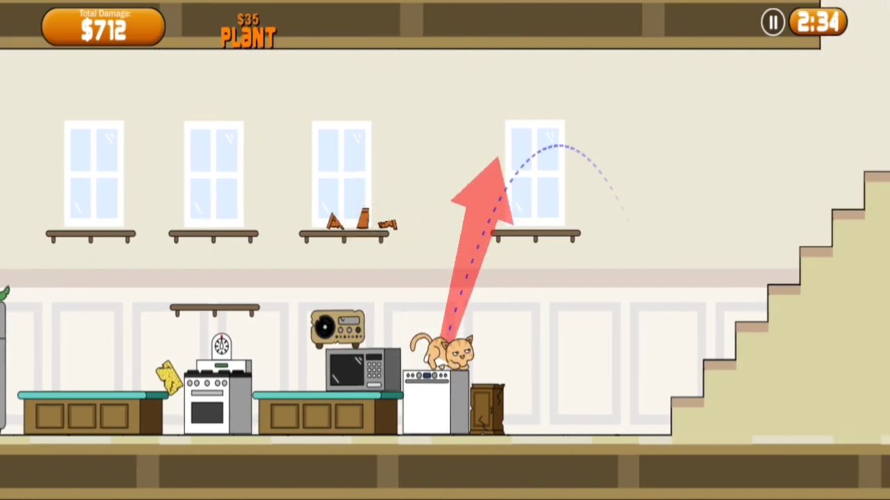 Clumsy Cat - Android game screenshots.