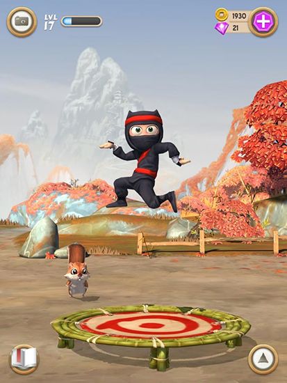 Gameplay of the Clumsy ninja for Android phone or tablet.