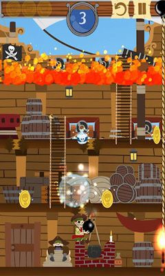 Gameplay of the Clumsy Pirates for Android phone or tablet.