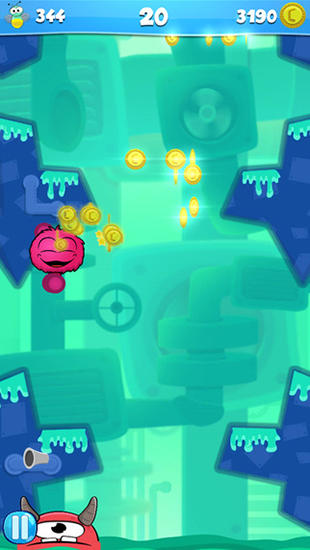 Gameplay of the Clumzee: Endless climb for Android phone or tablet.