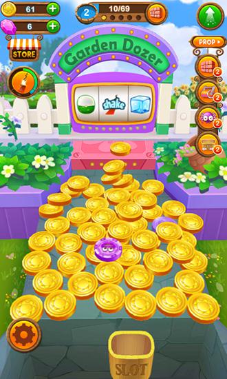 Gameplay of the Coin mania: Garden dozer for Android phone or tablet.