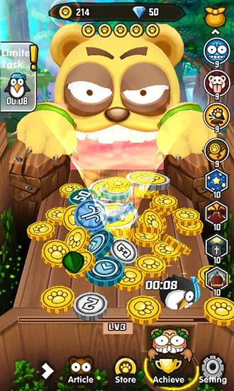Gameplay of the Coin push for Android phone or tablet.