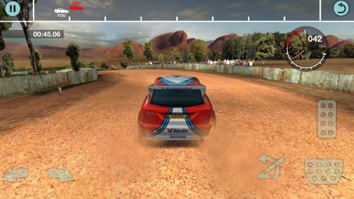 Gameplay of the Colin McRae rally for Android phone or tablet.