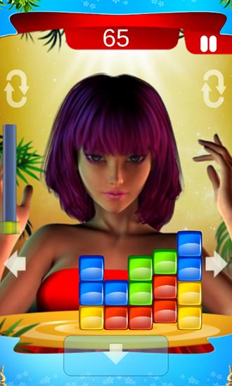 Gameplay of the Color cubes: Tower for Android phone or tablet.