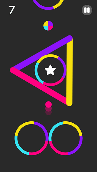 Gameplay of the Color switch for Android phone or tablet.