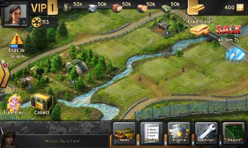 Gameplay of the Commanders for Android phone or tablet.