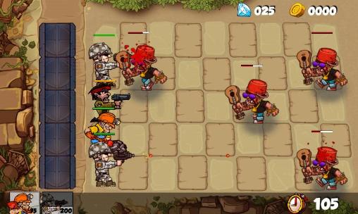 Gameplay of the Commando vs zombies for Android phone or tablet.