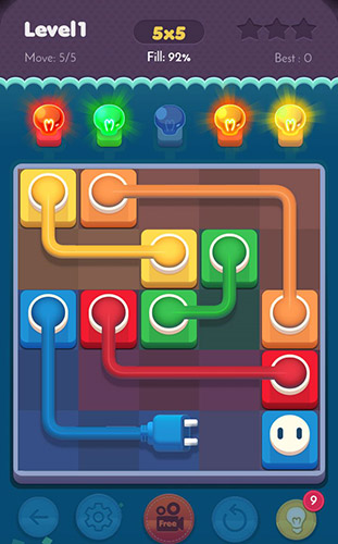 Connect puzzle: Spots connection. Brain puzzle - Android game screenshots.