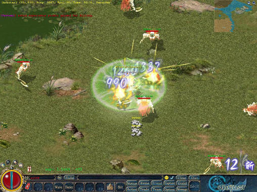 Gameplay of the Conquer online 2: Infinite battle for Android phone or tablet.