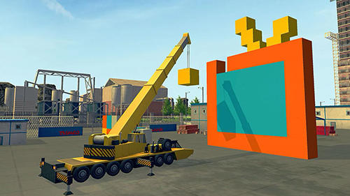 Gameplay of the Construction and crane simulator 2017 for Android phone or tablet.