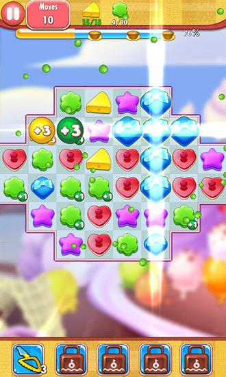 Gameplay of the Cookie bear kitchen for Android phone or tablet.