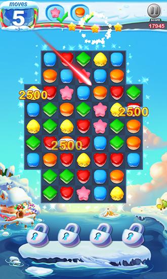 Gameplay of the Cookie blast frenzy for Android phone or tablet.