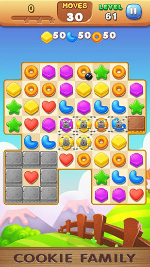 Gameplay of the Cookie family for Android phone or tablet.