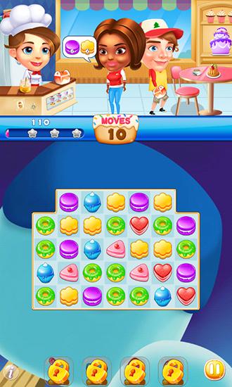 Gameplay of the Cookie fever: Chef game for Android phone or tablet.