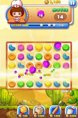 Gameplay of the Cookie mania for Android phone or tablet.