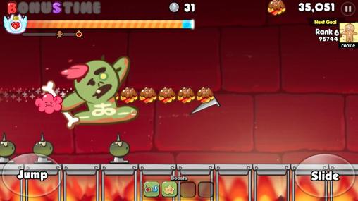 Gameplay of the Cookie run: Sweet escape adventure for Android phone or tablet.
