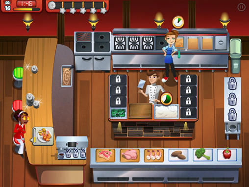 Gameplay of the Cooking dash 2016 for Android phone or tablet.