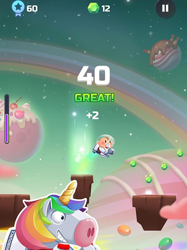 Cosmo bounce: The craziest space rush ever! - Android game screenshots.