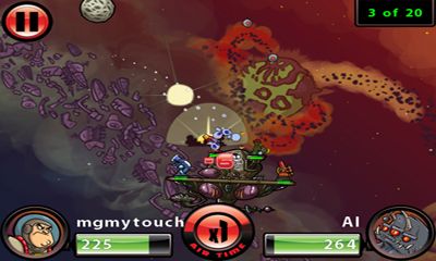 Gameplay of the Cosmonauts for Android phone or tablet.
