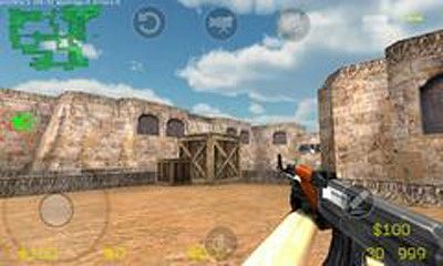 Gameplay of the Counter Strike 1.6 for Android phone or tablet.