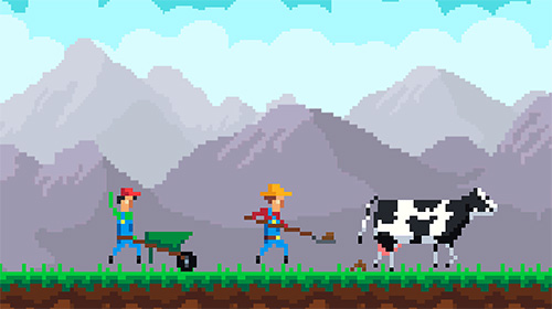 Cow poop: Pixel challenge - Android game screenshots.