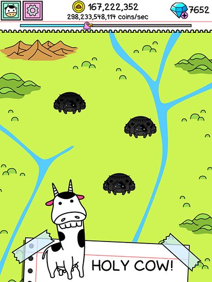 Gameplay of the Cow evolution: The mootation for Android phone or tablet.