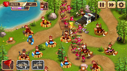 Gameplay of the Cower defense for Android phone or tablet.