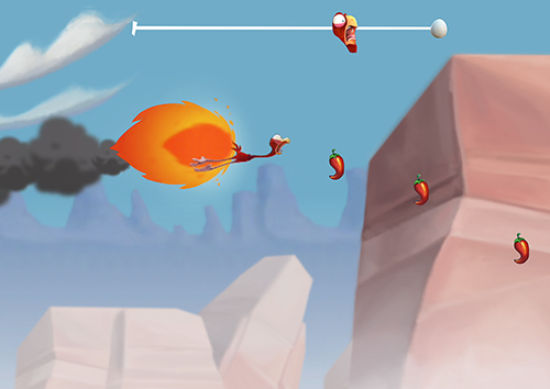 Gameplay of the Cracked rush for Android phone or tablet.