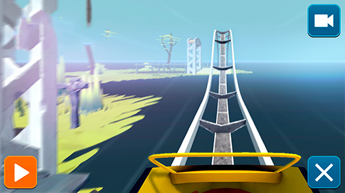 Craft and ride: Roller coaster builder - Android game screenshots.