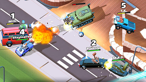 Crash of cars - Android game screenshots.