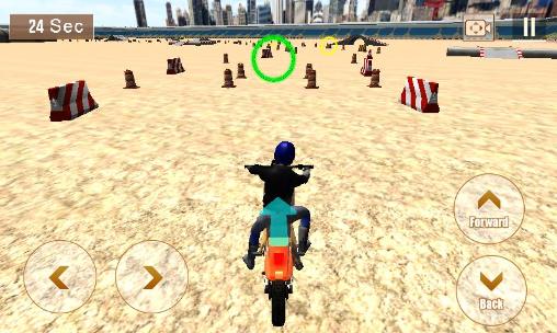 Gameplay of the Crazy biker 3D for Android phone or tablet.