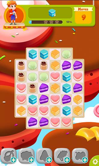 Gameplay of the Crazy cake for Android phone or tablet.