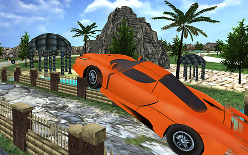 Gameplay of the Crazy dirt offroad car race for Android phone or tablet.