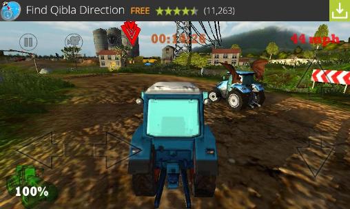 Gameplay of the Crazy farm: Racing heroes 3D for Android phone or tablet.