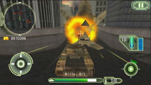 Gameplay of the Crazy fighting tank 3D FPS for Android phone or tablet.