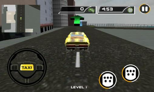 Gameplay of the Crazy taxi driver: Rush cabbie for Android phone or tablet.