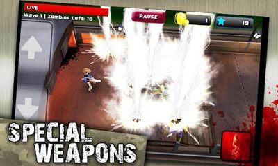 Gameplay of the Crazy Zombie Wave for Android phone or tablet.