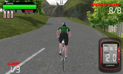 Gameplay of the CRC Pro-Cycling for Android phone or tablet.