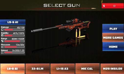 Gameplay of the Crime city: Sniper shooter for Android phone or tablet.