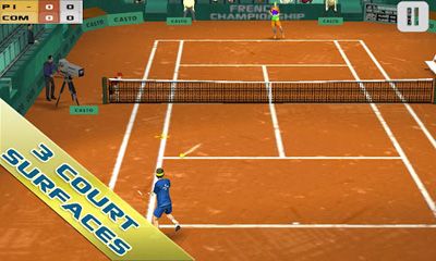 Gameplay of the Cross Court Tennis for Android phone or tablet.