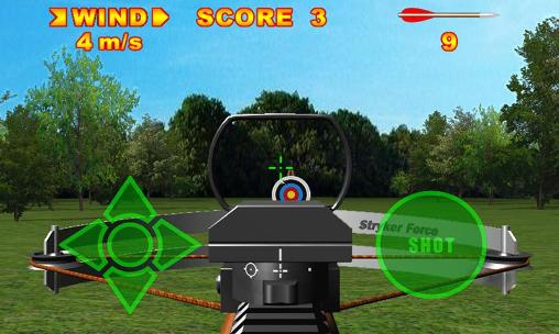 Gameplay of the Crossbow shooting deluxe for Android phone or tablet.