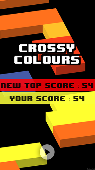 Gameplay of the Crossy colours for Android phone or tablet.