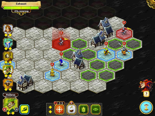 Gameplay of the Crowntakers for Android phone or tablet.