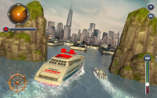 Cruise ship driving racer - Android game screenshots.