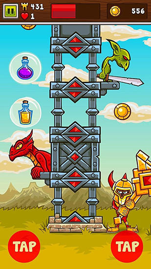 Gameplay of the Crush the tower for Android phone or tablet.