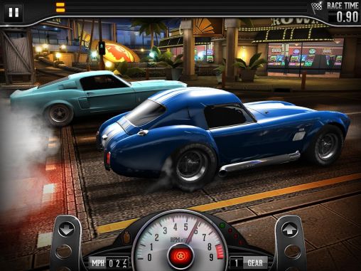Gameplay of the CSR Classics for Android phone or tablet.