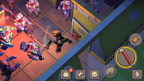 Cube survival: Last day on Earth - Android game screenshots.