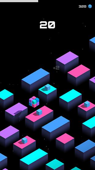 Gameplay of the Cube jump for Android phone or tablet.