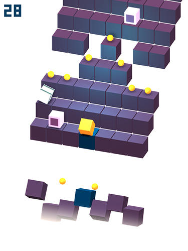 Gameplay of the Cube roll for Android phone or tablet.