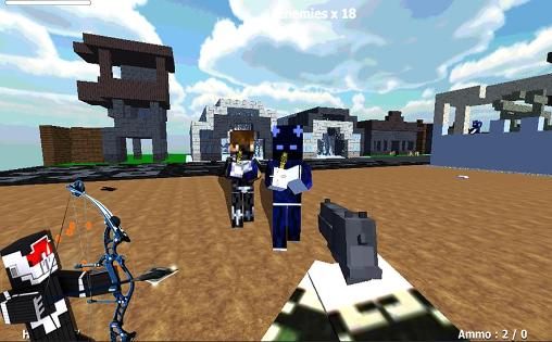 Gameplay of the Cube soldiers: Crisis survival for Android phone or tablet.